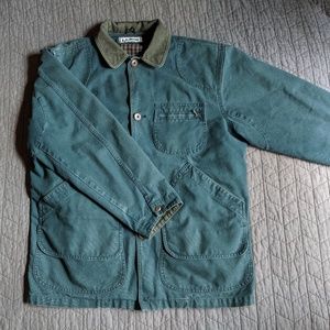 Vintage L.L. Bean Chore Coat (Medium, Blue/Green)